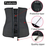 Black Latex Waist Trainer