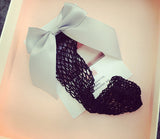 Bow Fishnet Socks