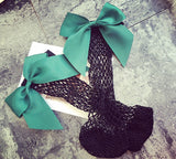 Bow Fishnet Socks