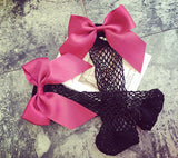 Bow Fishnet Socks