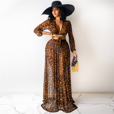 Sexy Leopard Beach Set