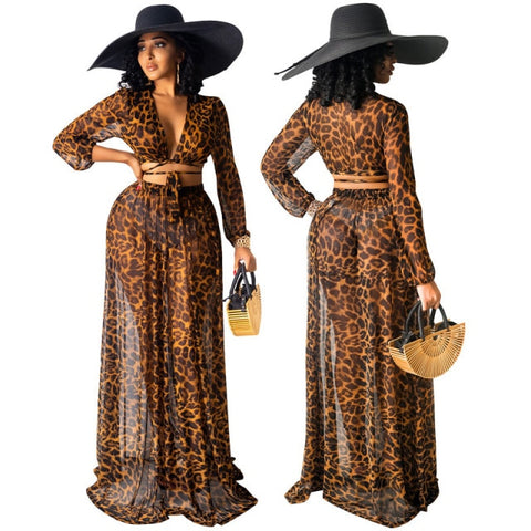 Sexy Leopard Beach Set