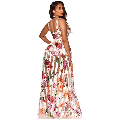 Floral Butterfly Maxi Dress