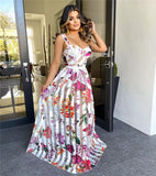 Floral Butterfly Maxi Dress